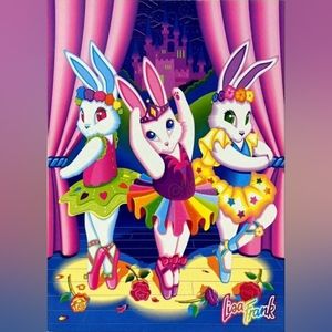 Lisa Frank Bunny Ballerinas DIY 5D Full Round Drill Diamond Painting